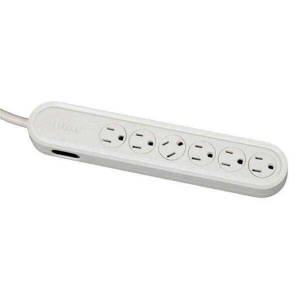 Main product image for RCA PS26000SZ 6-Outlet Surge Protector White 125-452